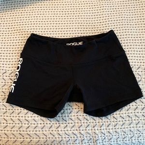 NWOT Rogue Fitness Black Booty Shorts- never worn